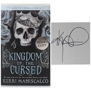 Kingdom of the Cursed Signed Novel by Kerri Maniscalco Hardcover Book New